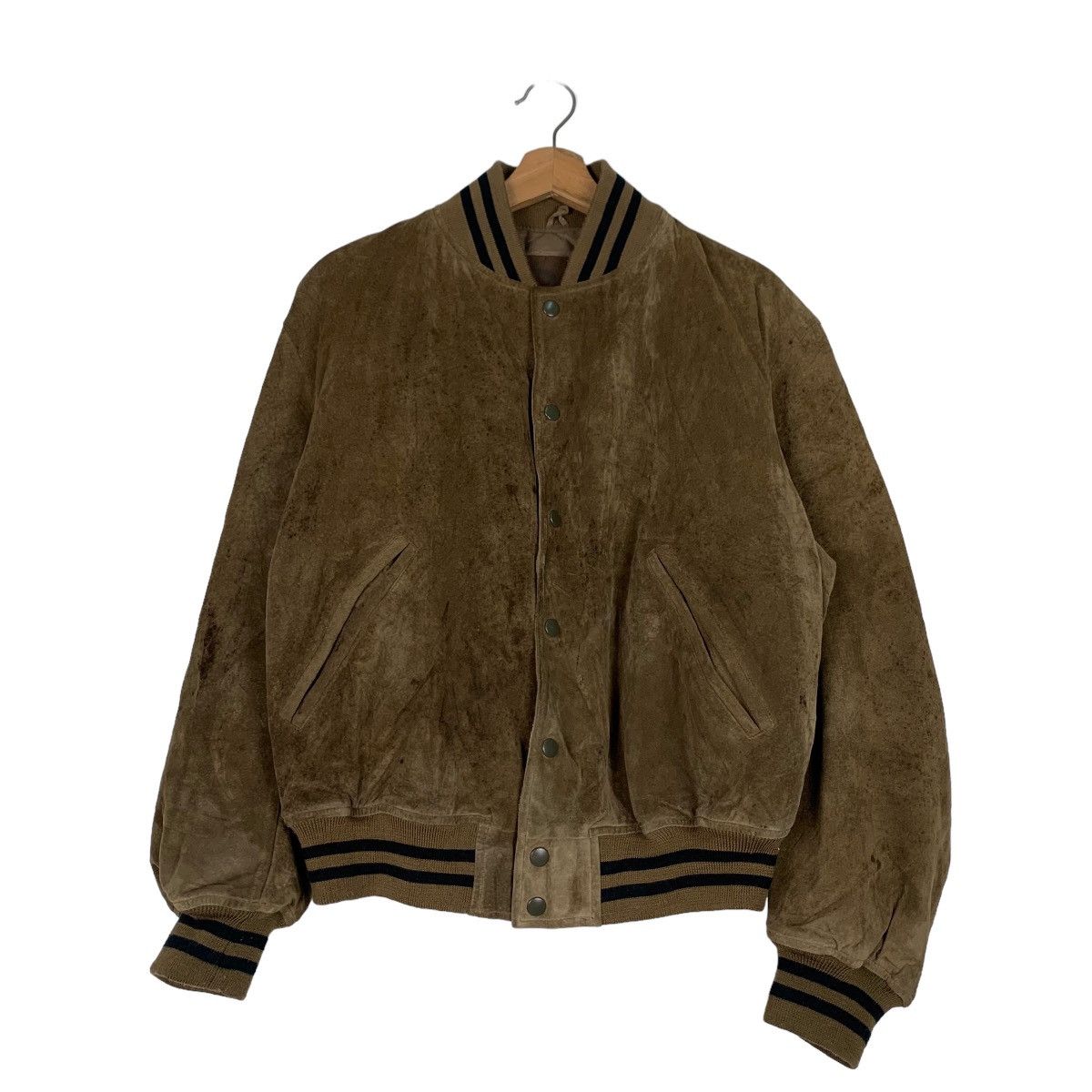 PERSON'S PERSON’S Big Logo Pigskin Leather Varsity Jacket #0925-C41 Size US M / EU 48-50 / 2 - 3 Thumbnail