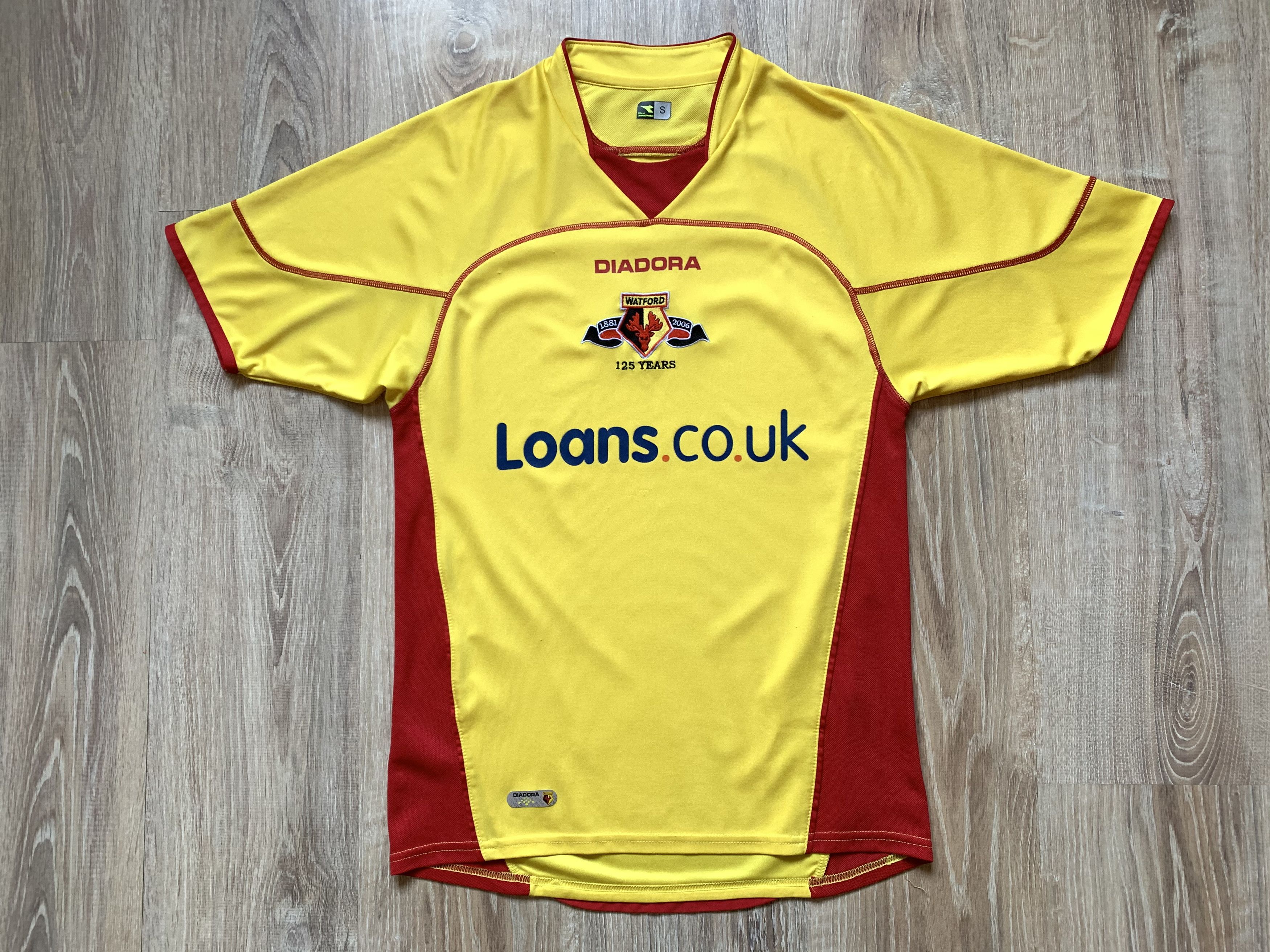 Diadora × Vintage Vintage Watford Diadora Football Jersey 2006-2007 Size US S / EU 44-46 / 1 - 1 Thumbnail