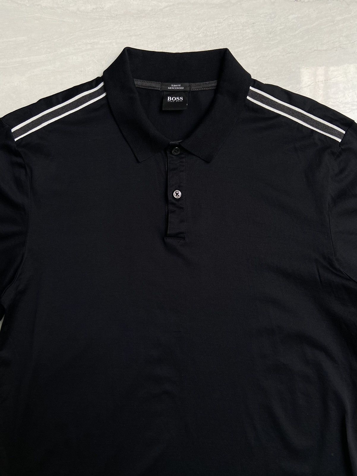 Hugo Boss HUGO BOSS Black Long T-shirt Size US S / EU 44-46 / 1 - 3 Thumbnail