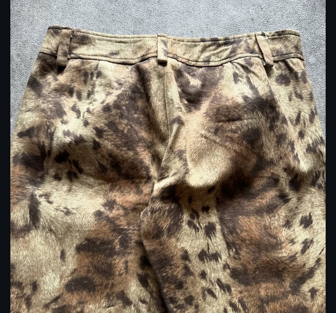 Japanese Brand 2000s Grace Continental Ifsix Leopard Flare Jeans y2k Lgb Size US 29 - 3 Thumbnail