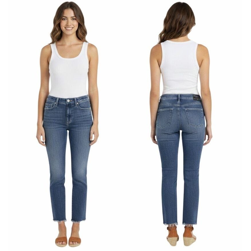 Buffalo David Bitton ⭐$89 Buffalo David Bitton Womens JEAN Sz 26 HI RISE STRAIGHT Size 26" / US 2 / IT 38 - 1 Thumbnail