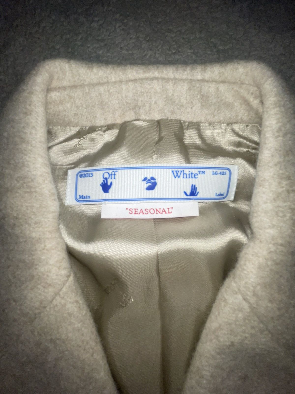 Off-White Off-White buckle-fastened single-breasted blazer Size 48R - 2 Thumbnail