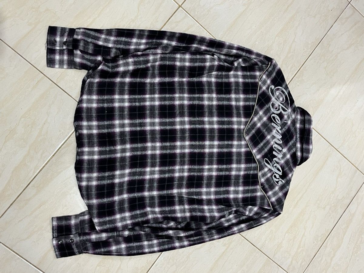 Japanese Brand 2000's Bernings Sho Plaid Shirt Size US L / EU 52-54 / 3 - 2 Thumbnail