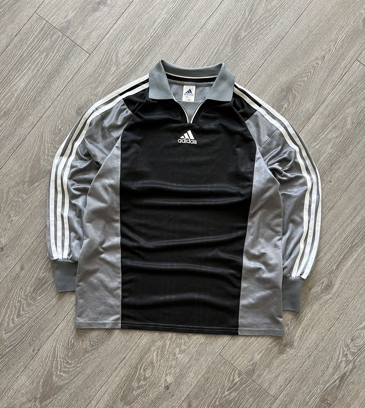 Adidas Vintage 90s Adidas Jersey Long Sleeve Soccer Football Size US M / EU 48-50 / 2 - 1 Thumbnail