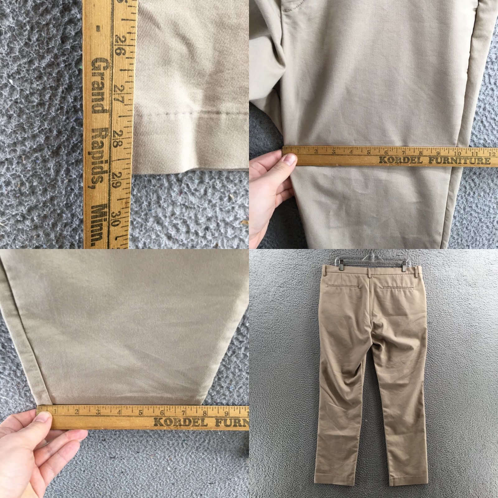 Calvin Klein Calvin Klein Chino Pants Men Beige Cotton Blend Mid Rise Flat Front Casual 36x32 Regular Mens Slim? Size US 36 / EU 52 - 8 Thumbnail