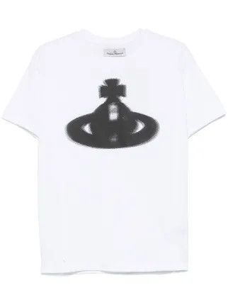 Vivienne Westwood o1f1d3z0426 Orb Classic T-Shirt in White Size US S / EU 44-46 / 1 - 1 Thumbnail