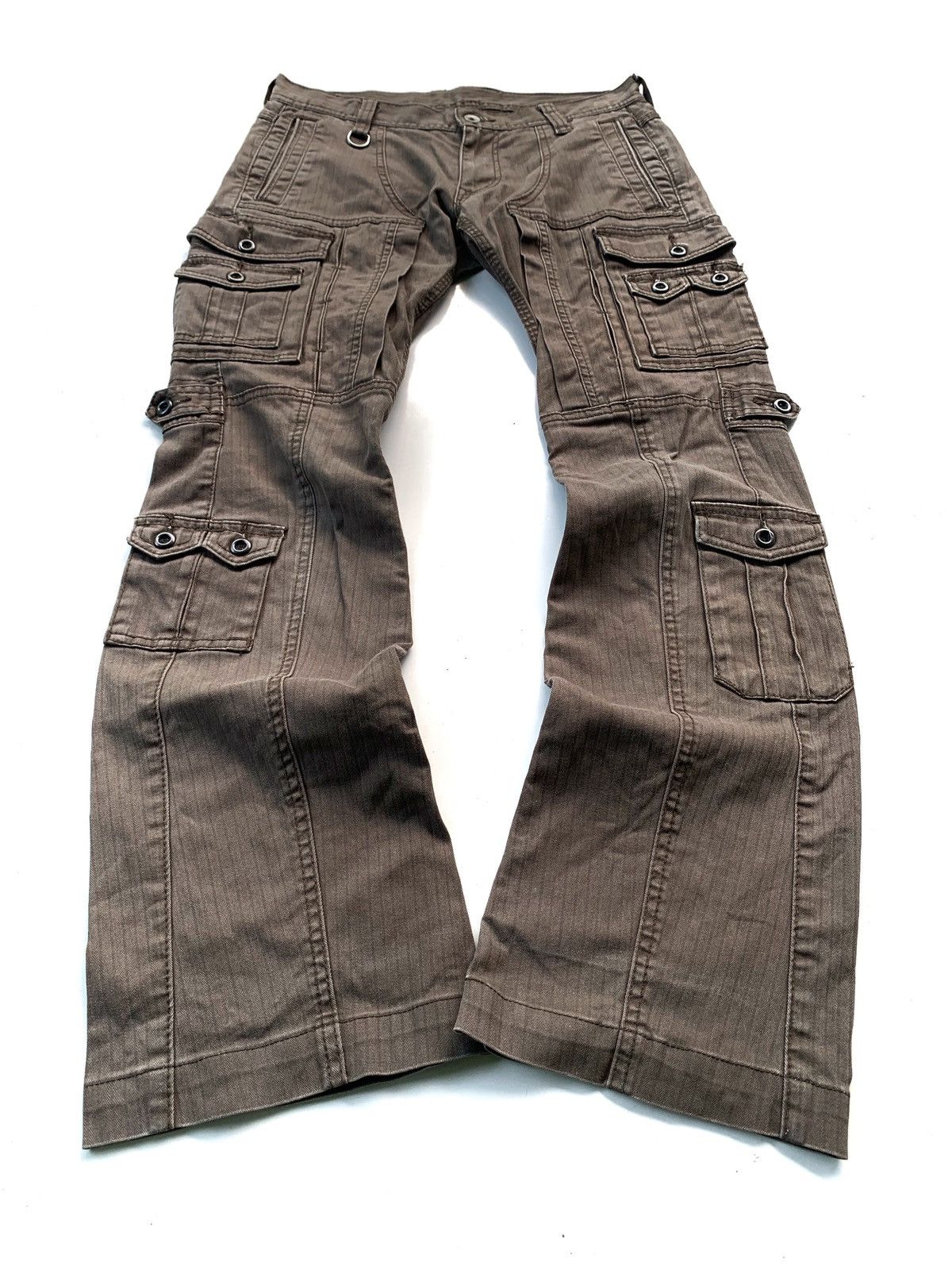 Japanese Brand Hideaways by Nicole Club Multipocket Flared Cargo Pant Size US 28 / EU 44 - 1 Thumbnail