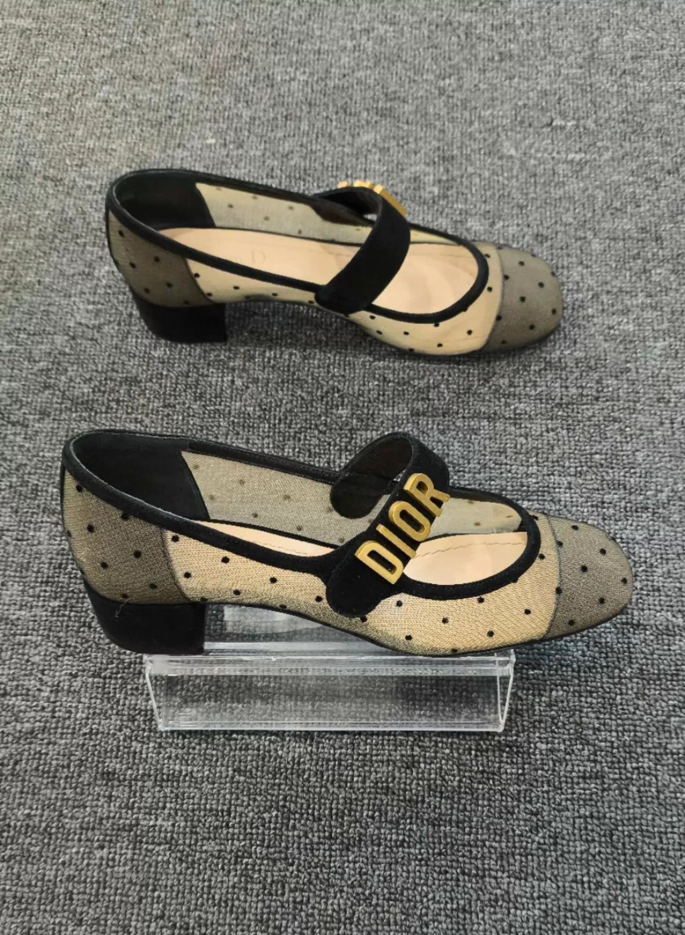 Dior Dior Black Tulle Mary Jane Shoes Women's 35 Size US 4.5 / IT 34.5 - 3 Thumbnail