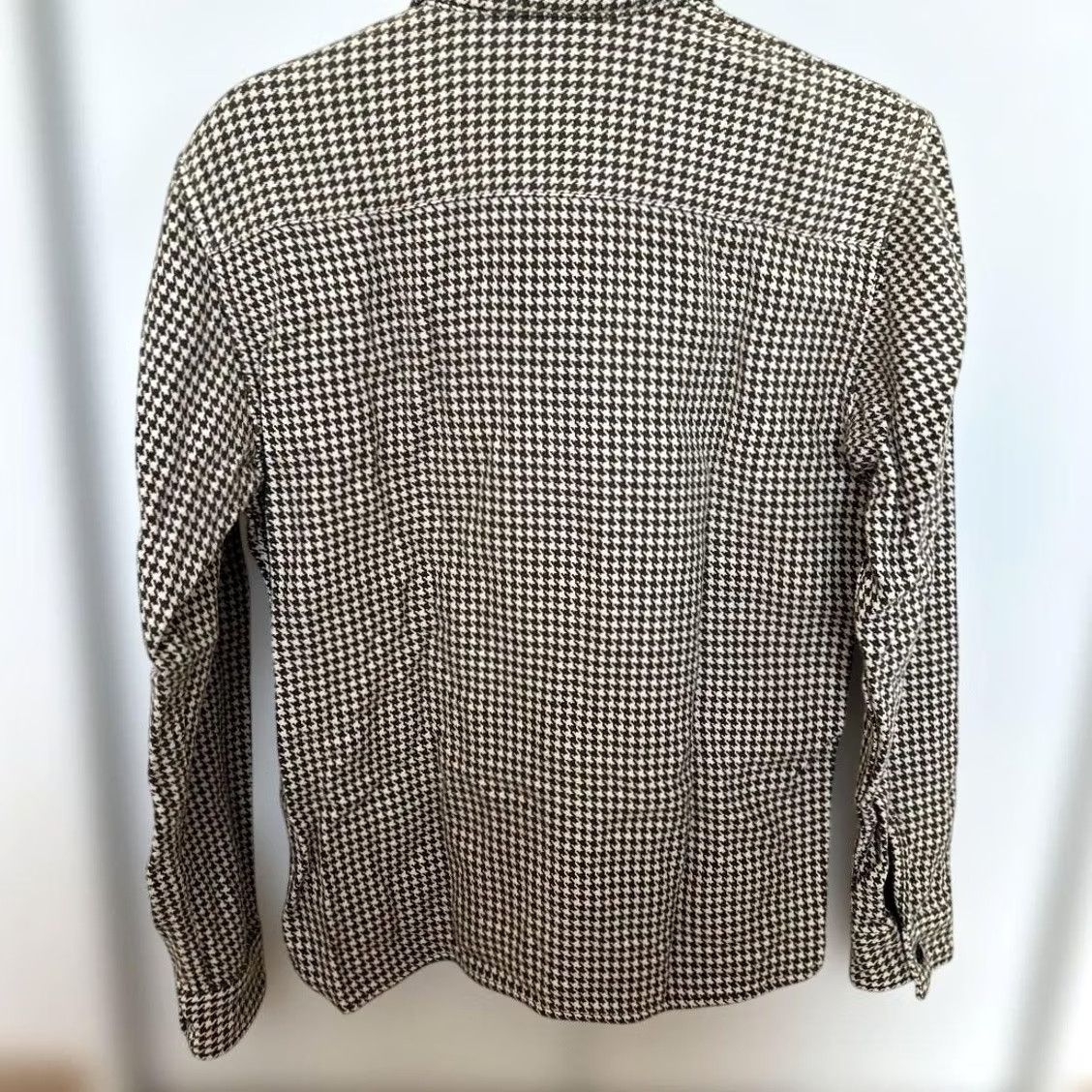 The Flat Head THE FLAT HEAD Heavy Flannel Shirt hound's-tooth Brown Work Casual Shirt Men 36 Brown White Flannel Button-Up Cotton Long Sleeve Collared 90s? Size US M / EU 48-50 / 2 - 2 Thumbnail