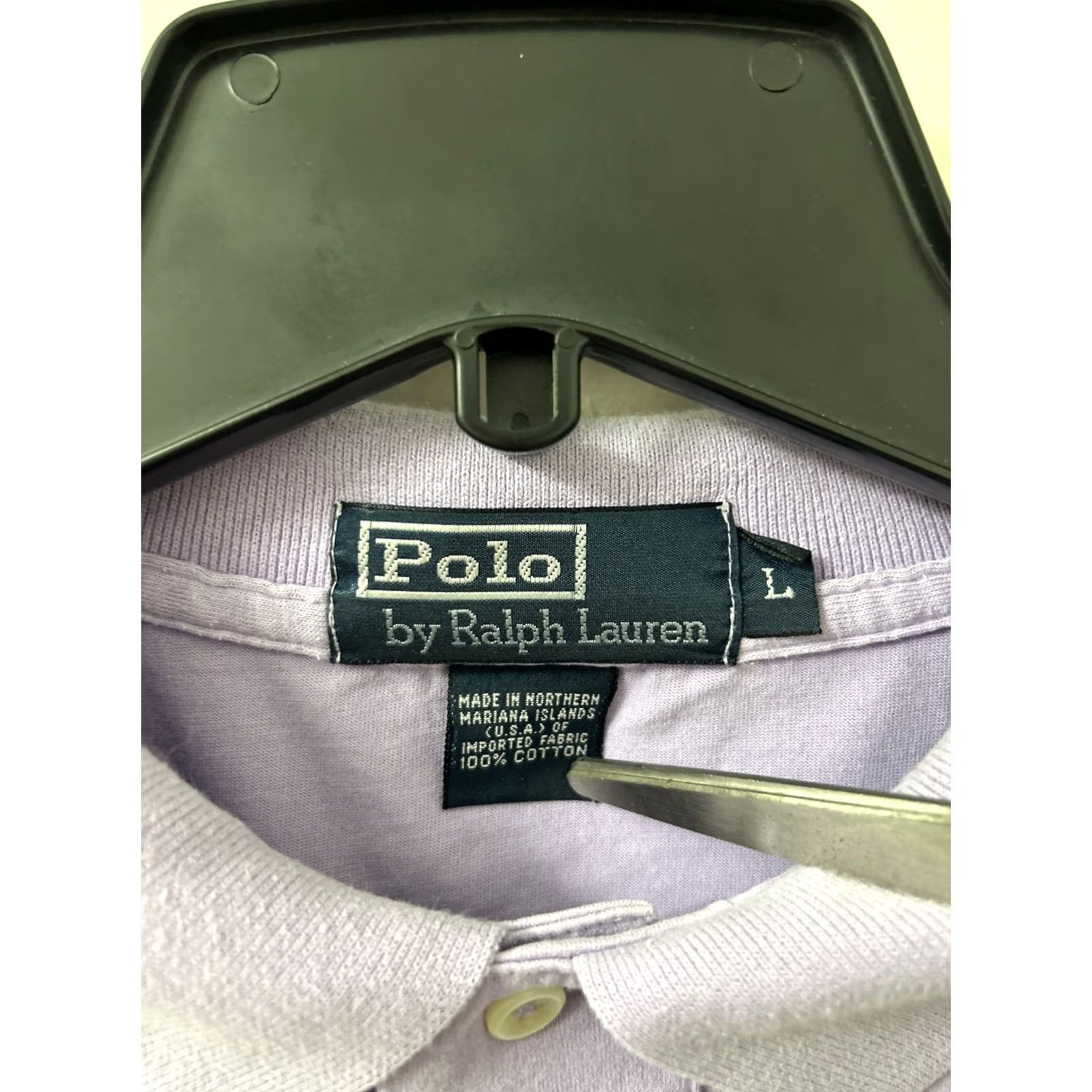 Polo Ralph Lauren VINTAGE Polo Ralph Lauren Shirt Mens L Purple Green Pony Short Sleeve Collared Button Knit Cotton Classic Casual Preppy Designer 90s / 00s Mens Size US L / EU 52-54 / 3 - 6 Thumbnail