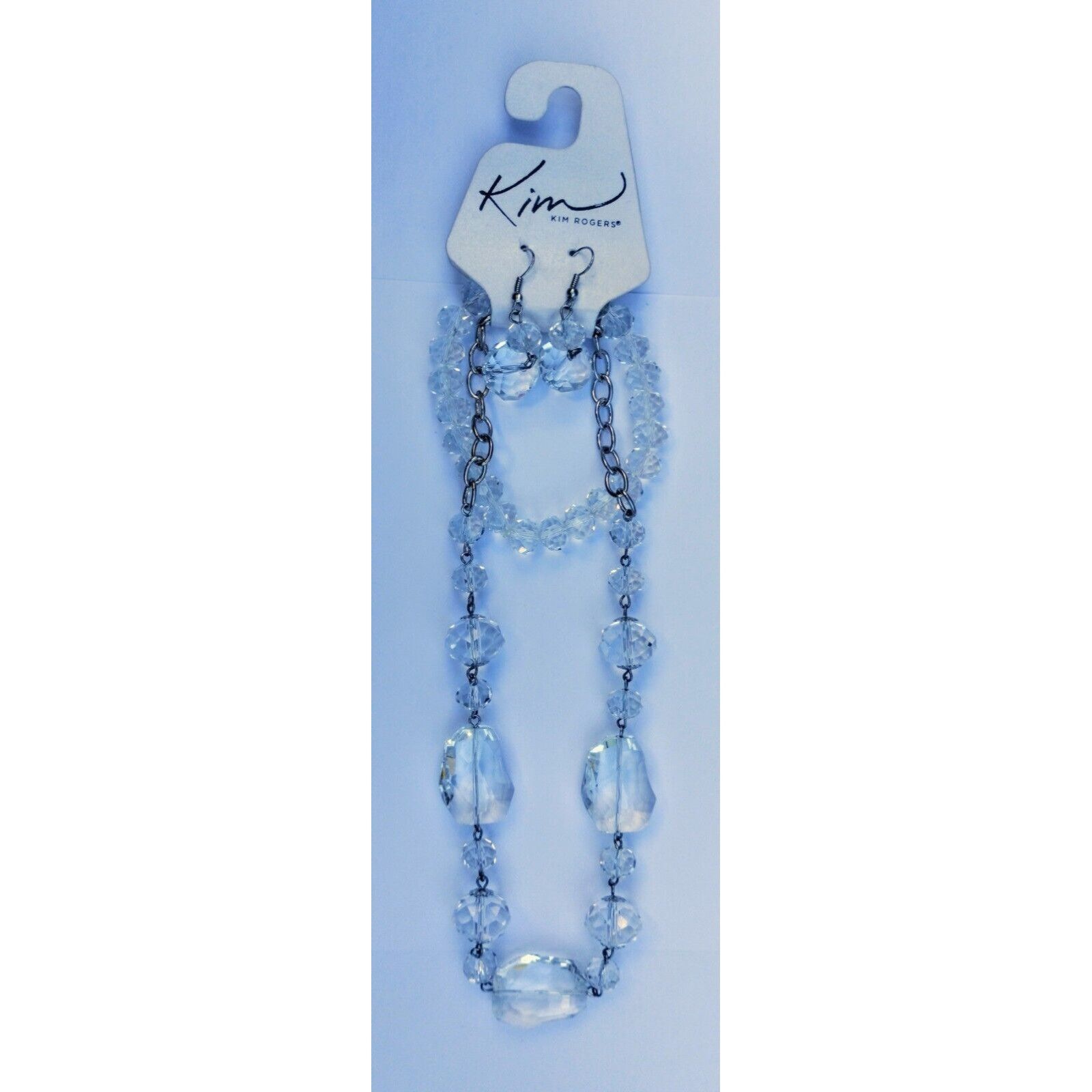 Other Kim Rogers Set Clear Beads Necklace Earrings Bracelet Transp Size ONE SIZE - 9 Thumbnail