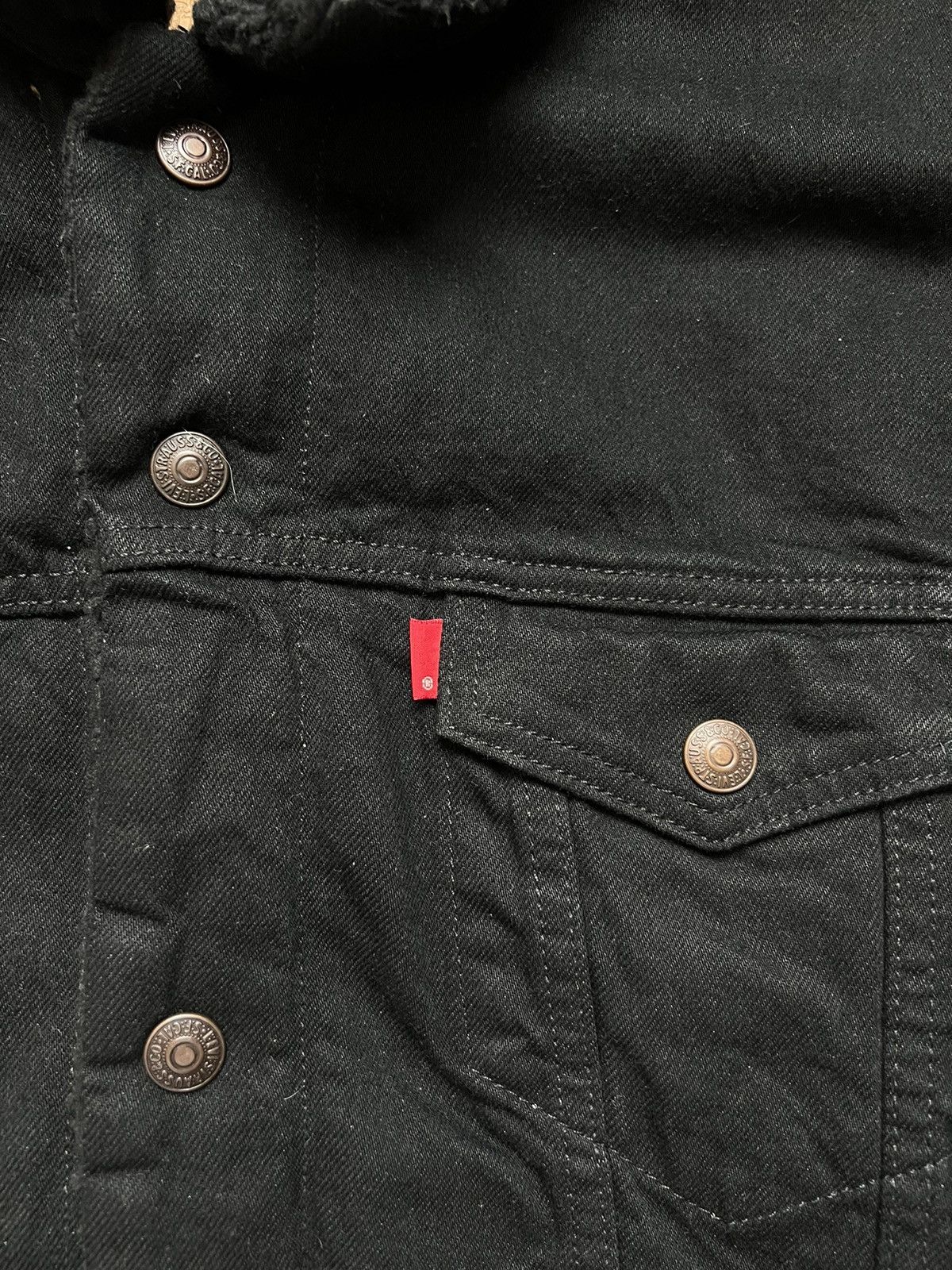 Levi's Levi's Large Men's Denim Sherpa Lined Trucker Jean Jacket Size US L / EU 52-54 / 3 - 6 Thumbnail