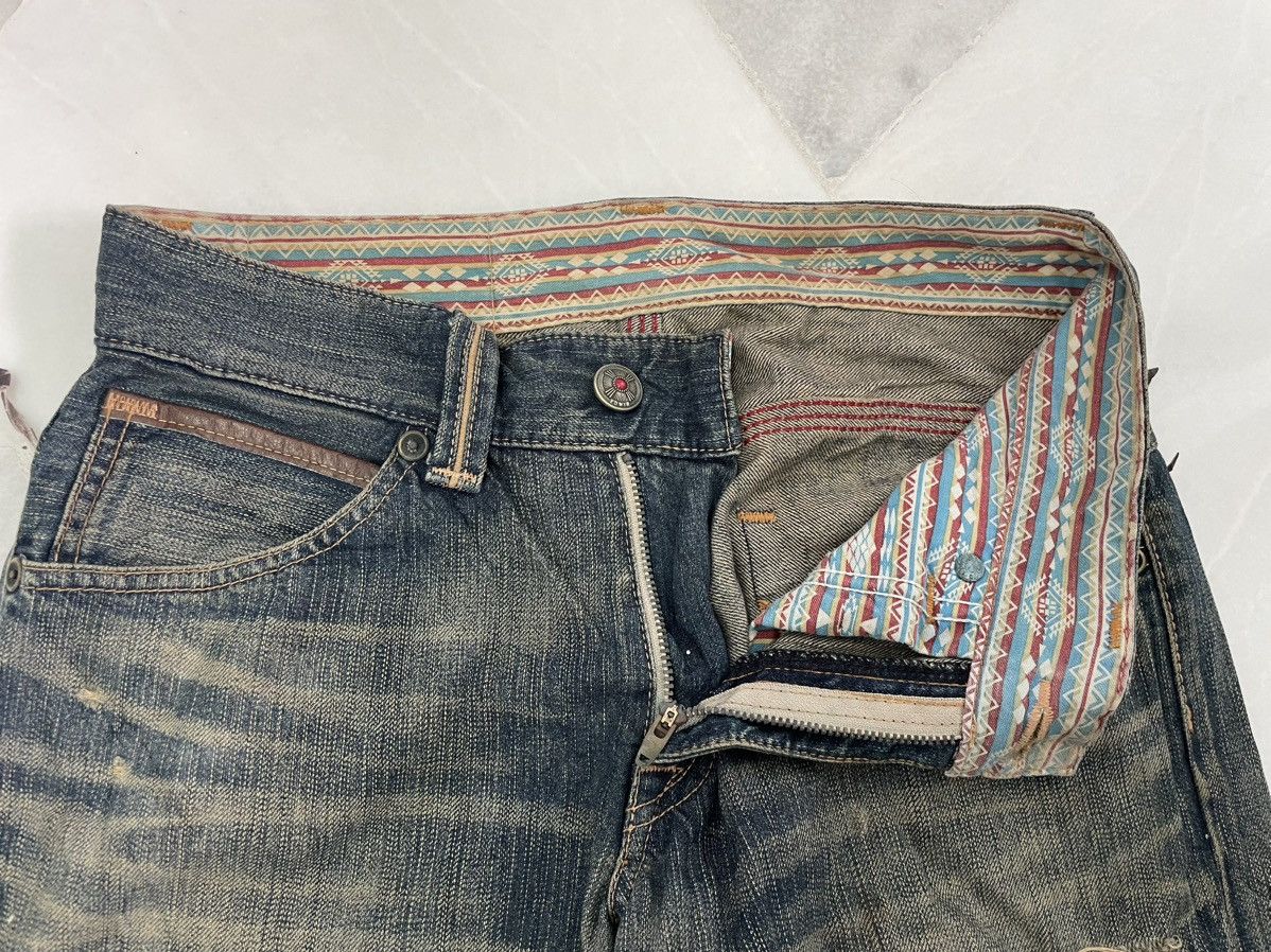 Vintage Edwin Distressed & Repair Rusty Denim Jeans