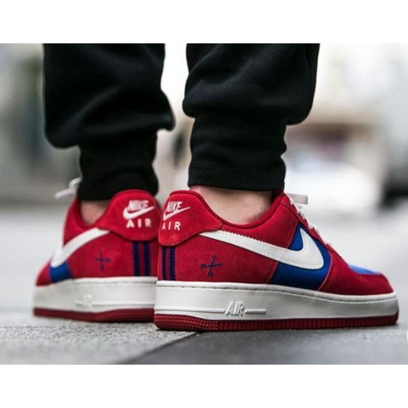 Nike Nike Air Force 1 Scissors Low Gym Sneakers Red/Blue Size 6 Size US 6 / IT 36 - 2 Thumbnail