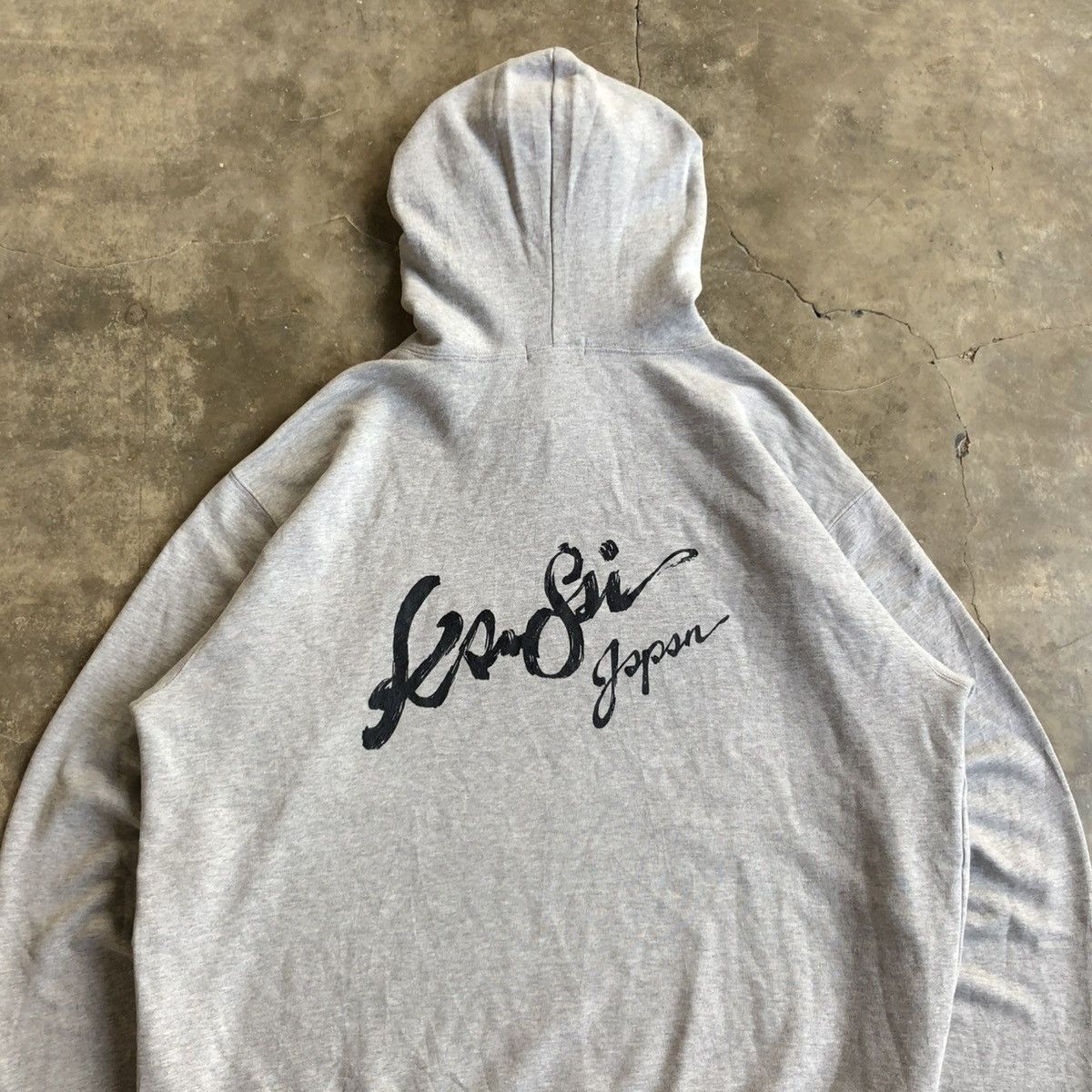 Kansai Yamamoto 🇯🇵 2000s Kansai Yamamoto Japan Big Logo Font Hoodie Grey Size US XXL / EU 58 / 5 - 2 Thumbnail