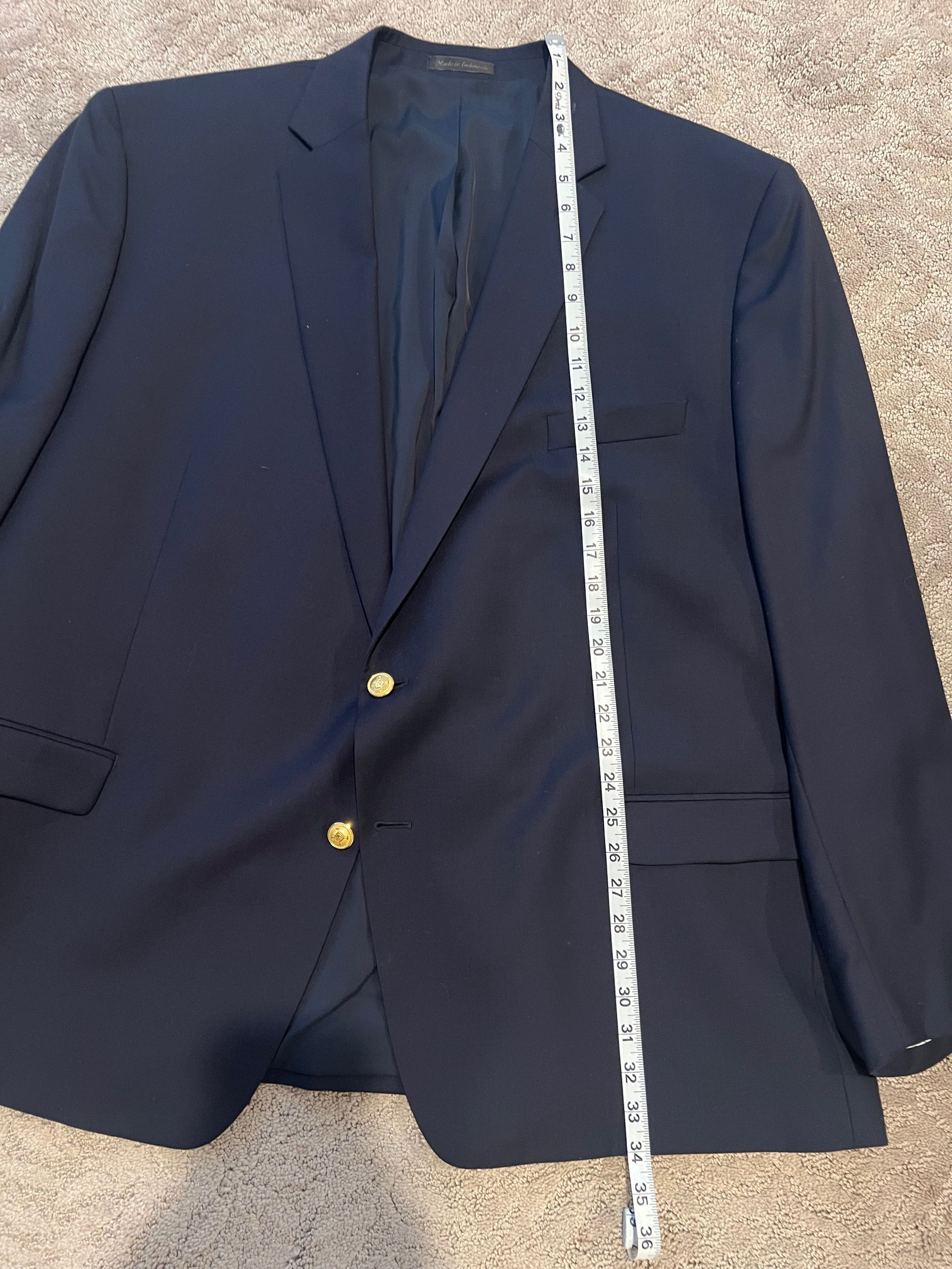 Ralph Lauren Navy Blue Ralph Lauren Suit Jacket Size 48R - 4 Thumbnail