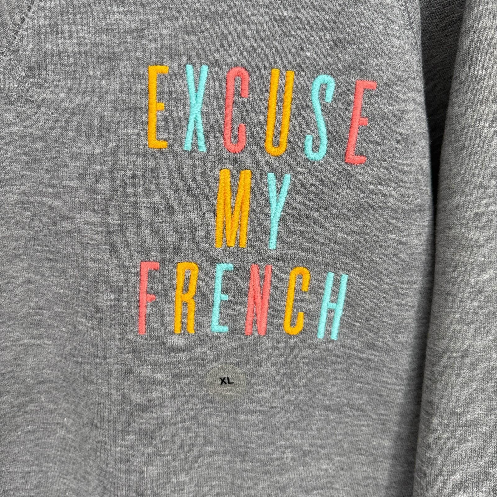 Aeropostale Aeropostale Excuse My French Crewneck Sweatshirt Women's XL Size XL / US 12-14 / IT 48-50 - 4 Thumbnail
