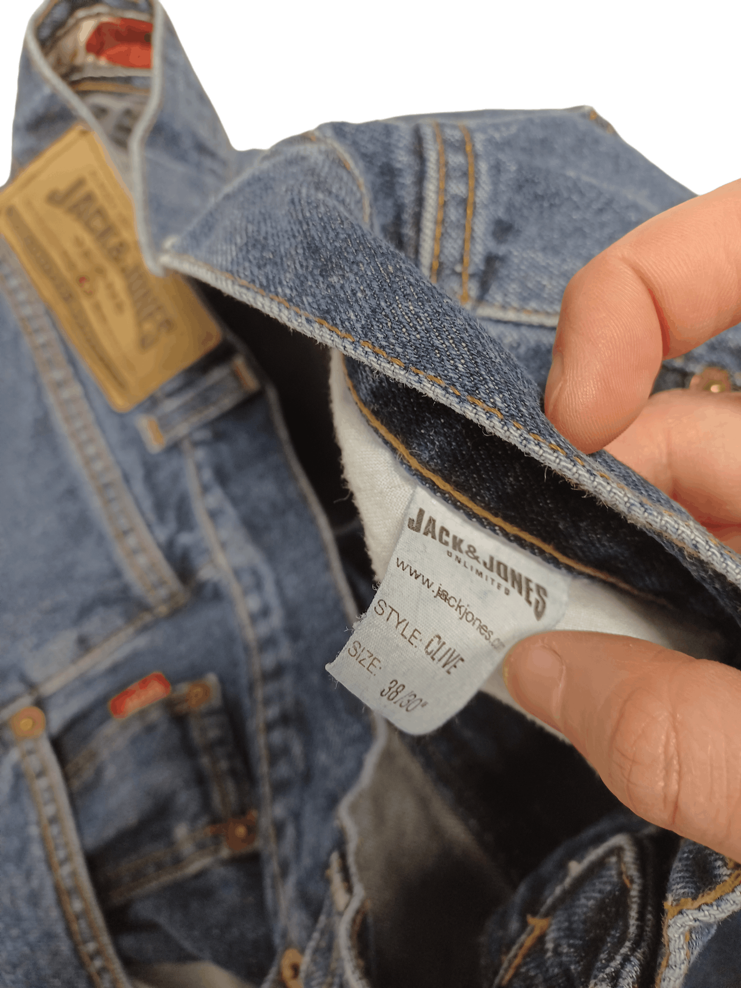 Jack & Jones MADE IN ITALY VINTAGE HEAVY COTTON BAGGY JEANS RAP Y2K Size US 36 / EU 52 - 5 Thumbnail
