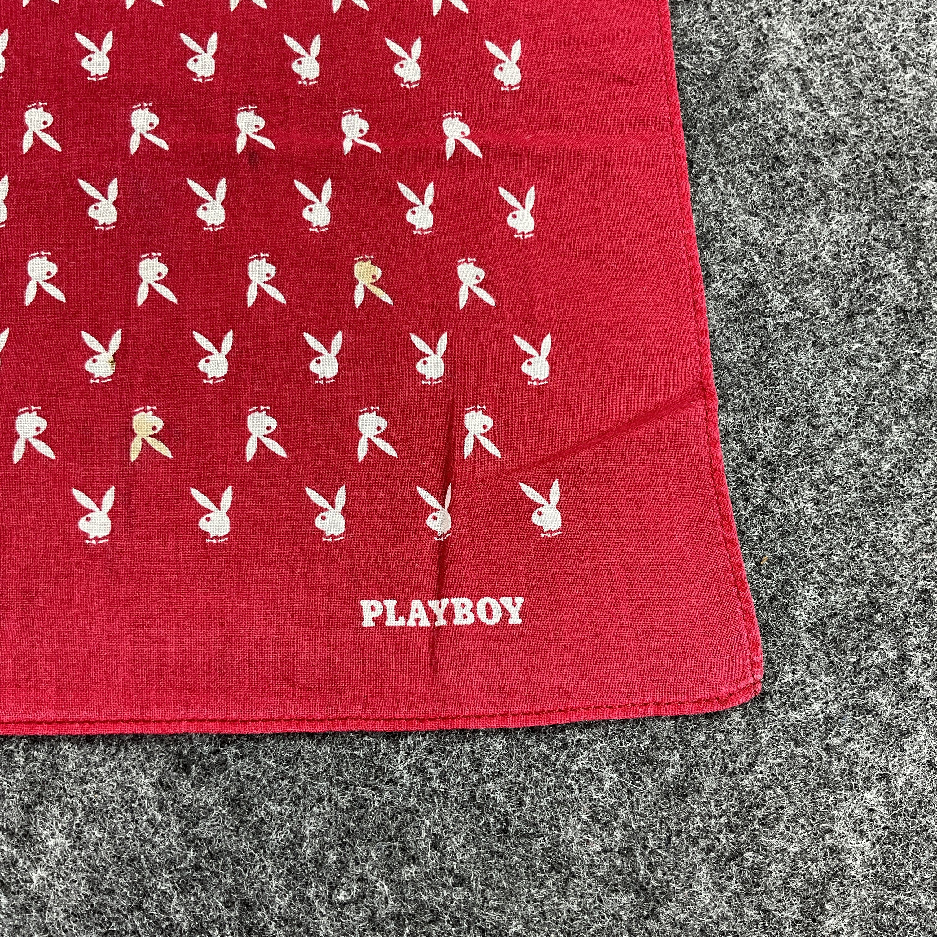 Playboy × Vintage Playboy Handkerchief / Bandana / Neckerchief B028 Size ONE SIZE - 2 Thumbnail