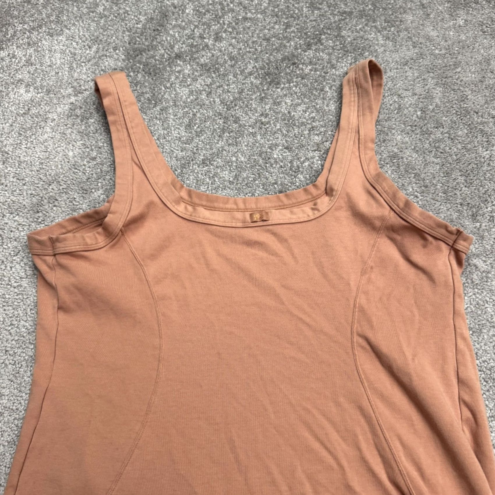 Vintage Yitty Bodycon Mini Tank Dress Womens Plus 2X Tan Brown Scoop Neck Stretch Casual Shirt Sleeveless Womens Fashion Size XXL / US 16-18 / IT 52-54 - 4 Thumbnail
