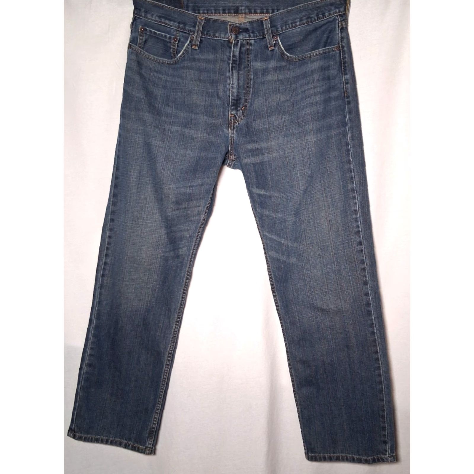 Levi's VINTAGE Levi's 559 Jeans 36x29 Men Medium Wash Blue Distressed Work Pants Levi's 559 Straight 5-Pocket Denim Denim Regular Mens Size US 36 / EU 52 - 2 Thumbnail