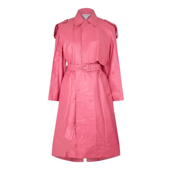 Bottega Veneta Bottega Veneta Trench Relaxed Fit Coat in Pink Size XS / US 0-2 / IT 36-38 - 1 Thumbnail