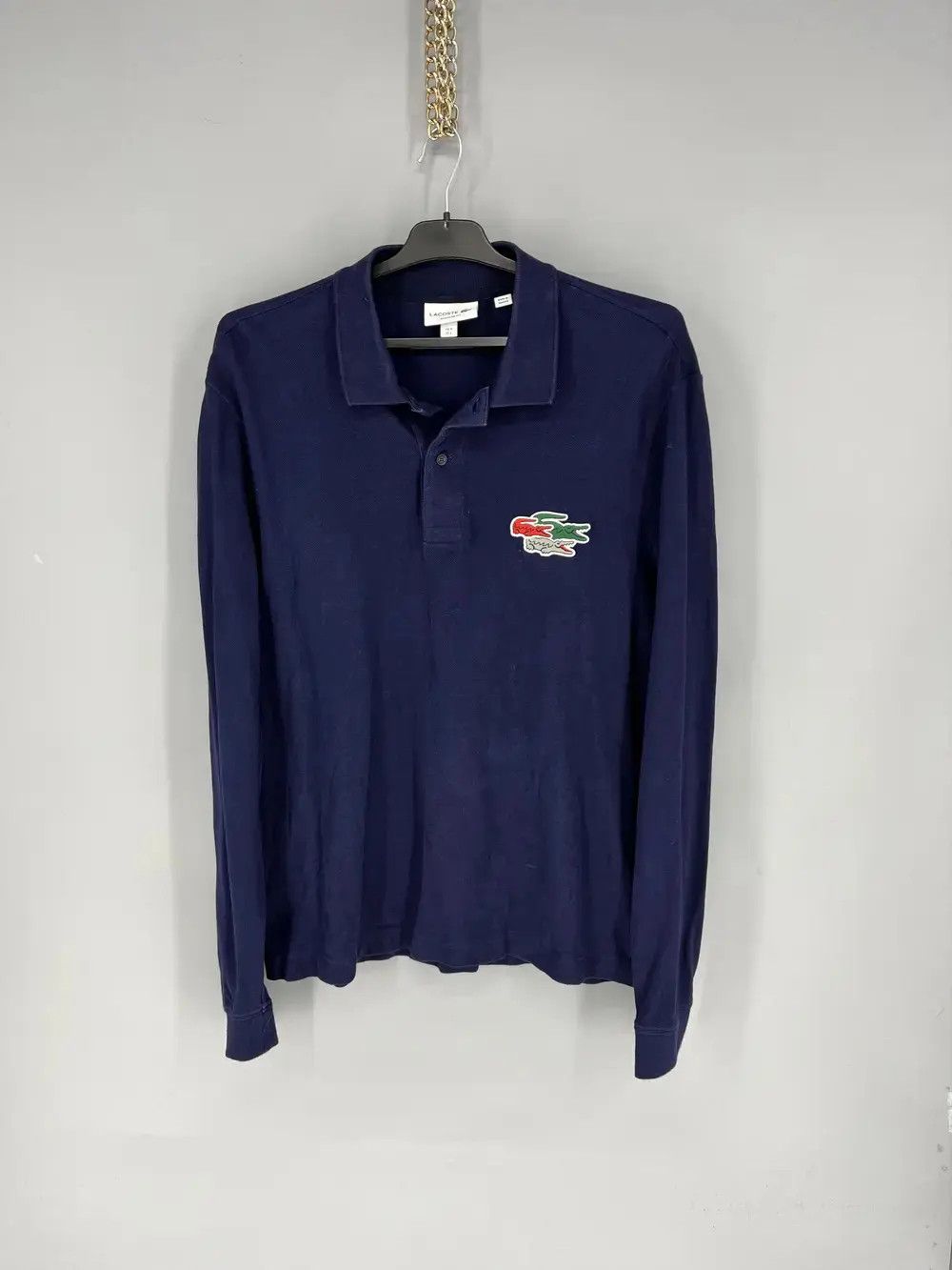 Lacoste Lacoste Men's Long Sleeve Holiday Croc Regular Fit Polo Size US L / EU 52-54 / 3 - 1 Thumbnail