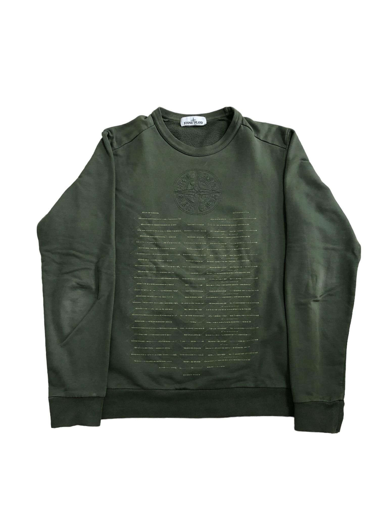 Crew Neck Olive Stone Island Sweatshirt Stone Island 2017 Olive