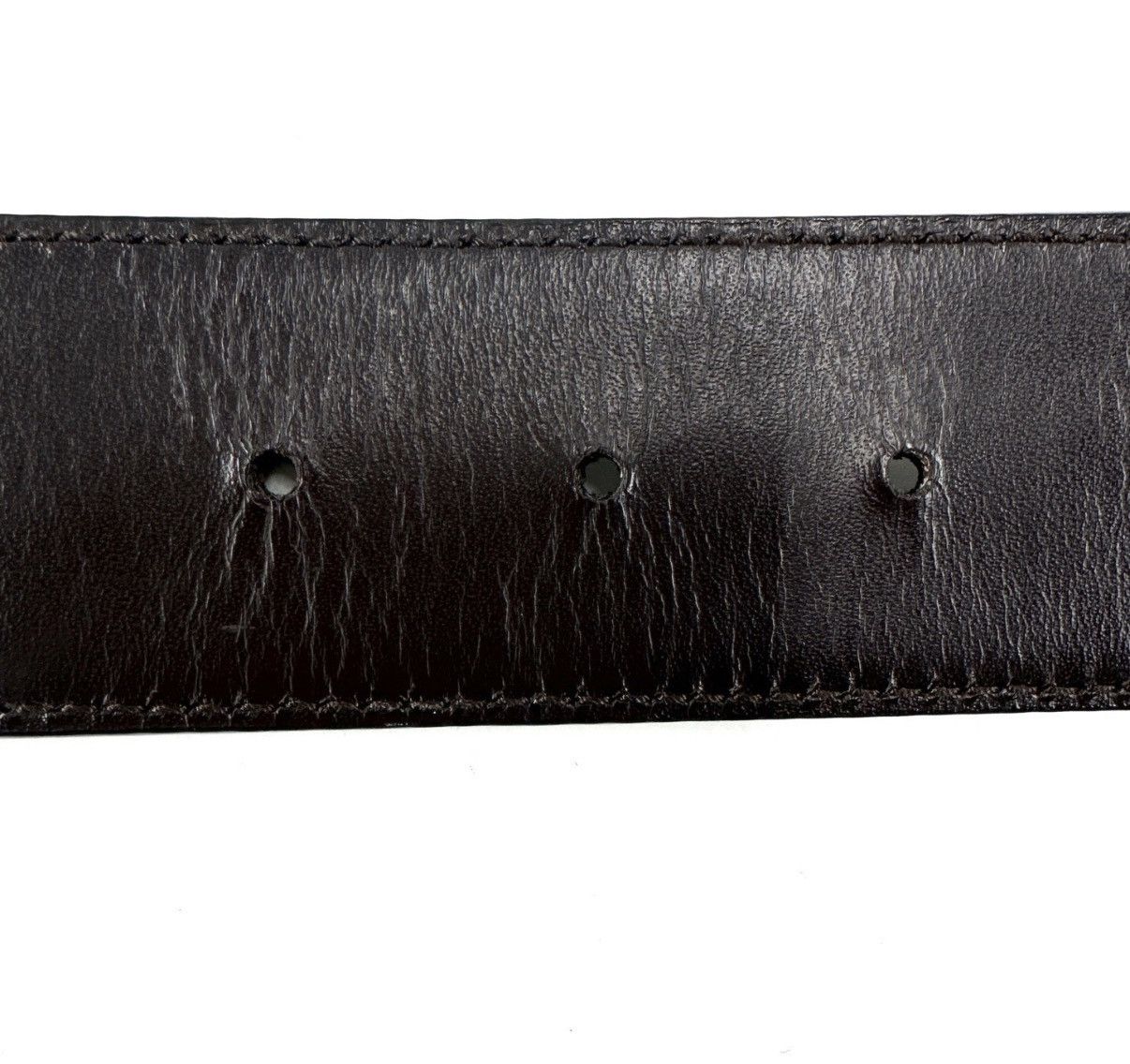 Gucci GUCCI Classic Silver Buckle Monogram Canvas Leather Belt K12 Size ONE SIZE - 5 Thumbnail