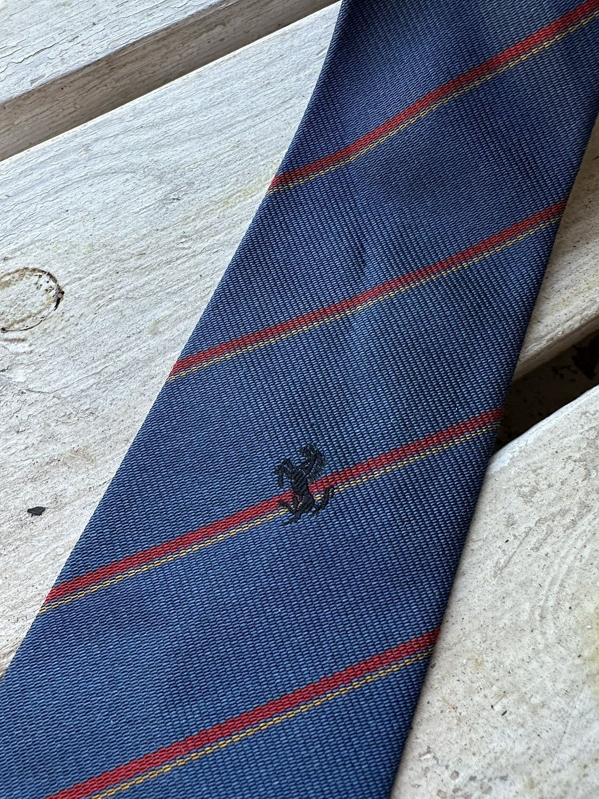 Ferrari × Formula 1 × Vintage Tie Ferrari Monogram vintage 90s With logo formula 1 rare Size ONE SIZE - 6 Thumbnail