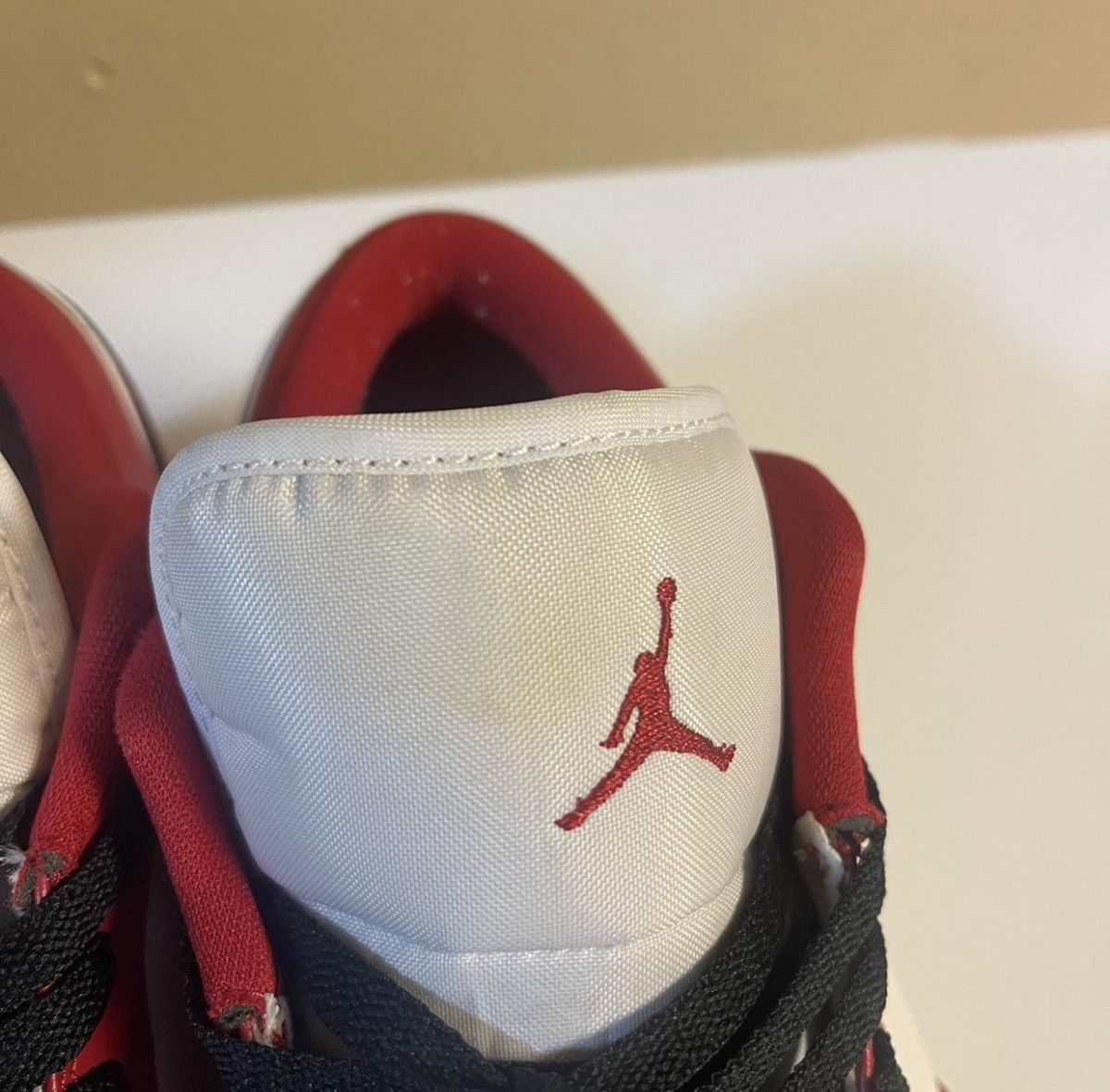 Jordan Brand Jordan 1 Low Gym Red CUSTOM Size US 11.5 / EU 44-45 - 5 Thumbnail