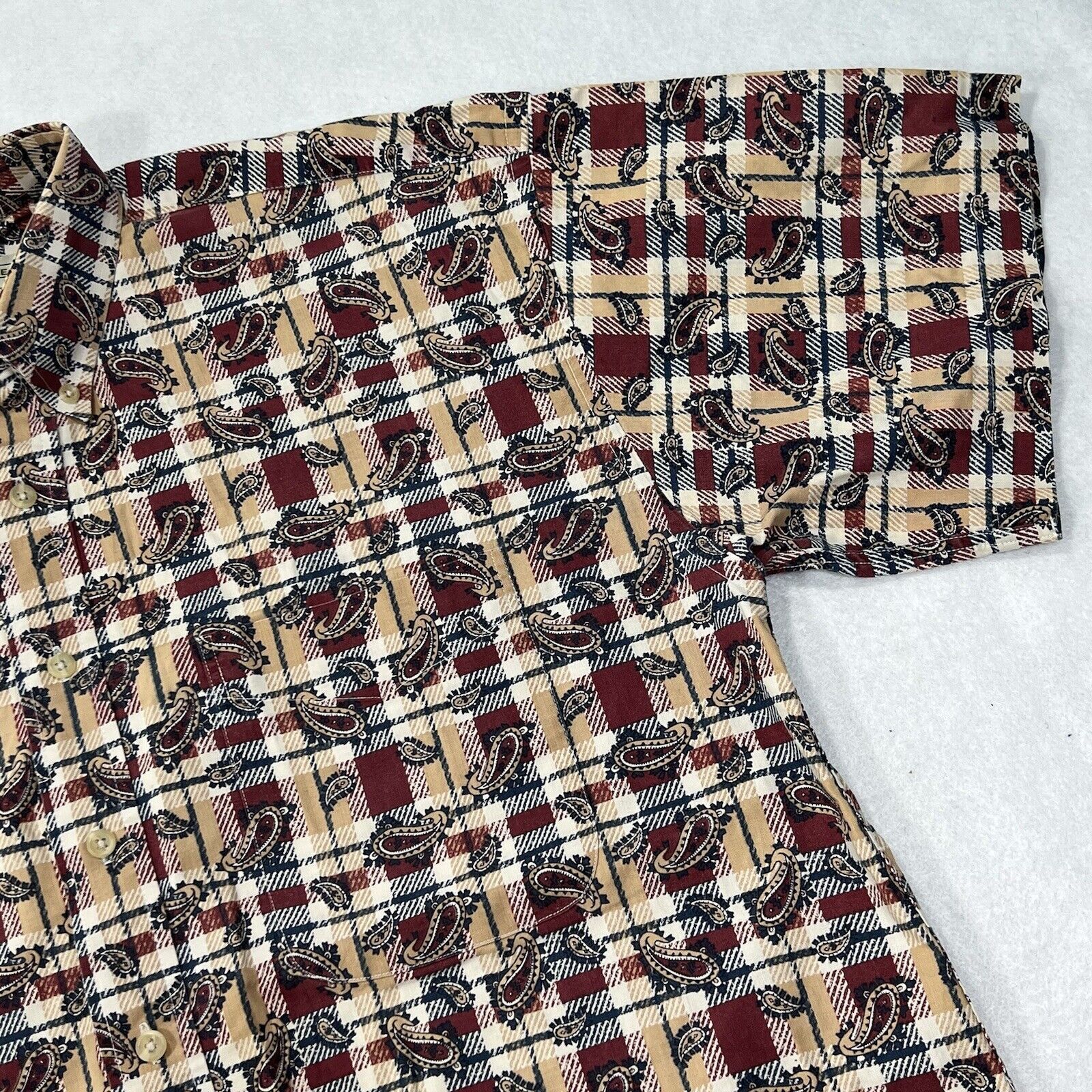Natural Issue Natural Issue XXL Paisley Patterned Button Down Shirt Size US XL / EU 56 / 4 - 4 Thumbnail