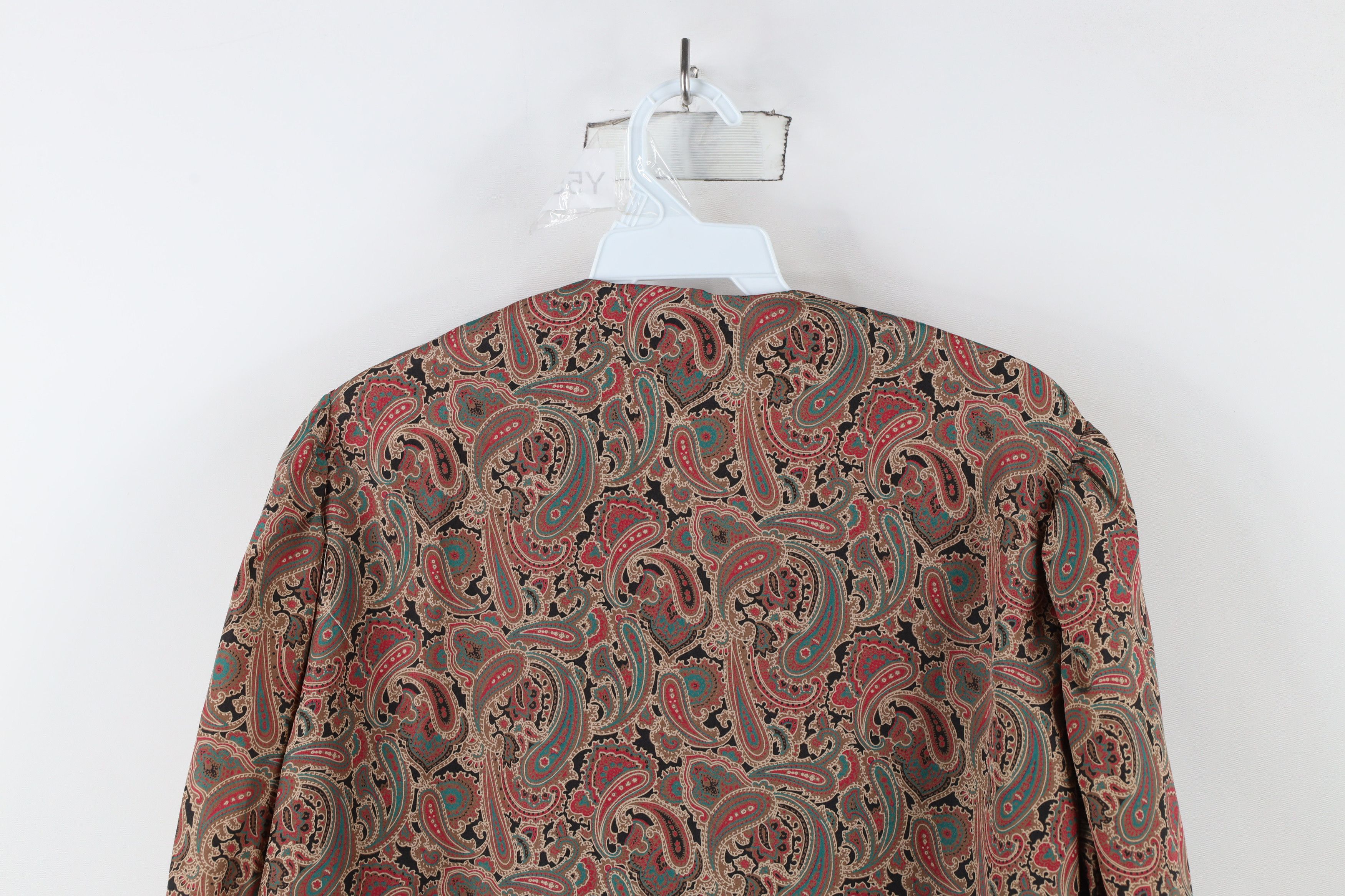 Vintage Vintage 90s Streetwear Paisley Button Shirt Puff Sleeve Size L / US 10 / IT 46 - 9 Thumbnail