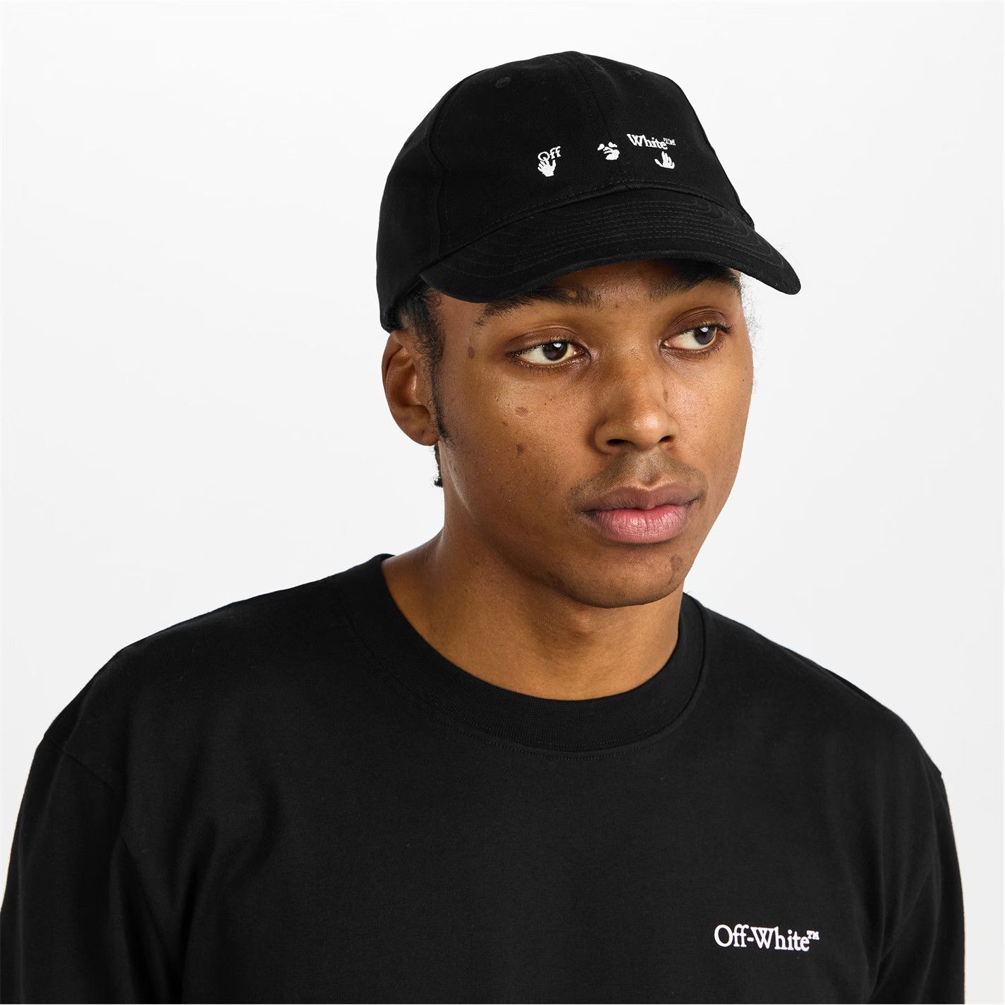 Off-White o1g2r1mq0326 Size: OS / Adjustable Baseball Hat / Cap Black Size ONE SIZE - 4 Thumbnail