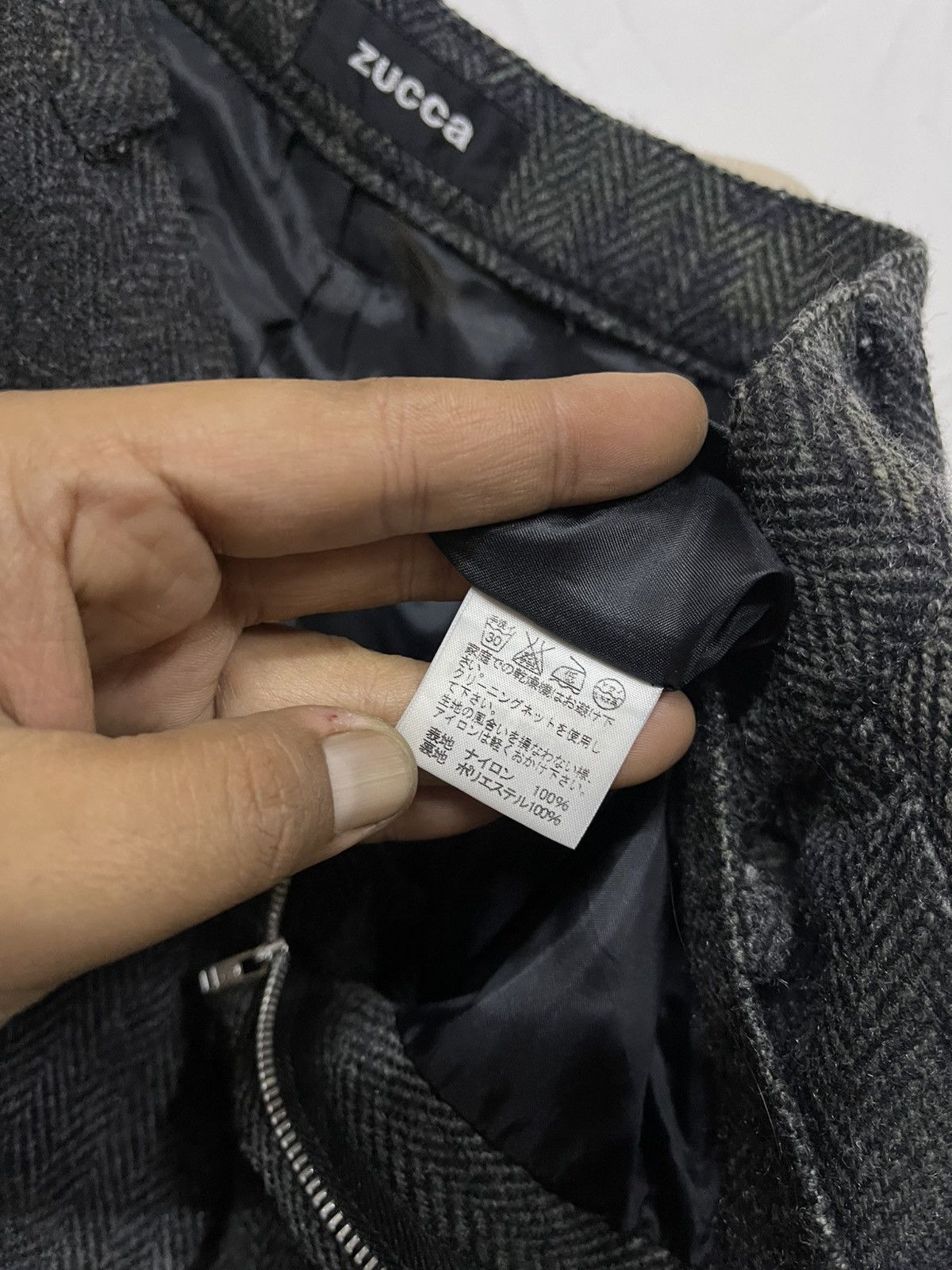 Designer × Issey Miyake × Zucca 🔥Vintage ZUCCA Wool Short Pant Army Printed Size US 30 / EU 46 - 10 Thumbnail