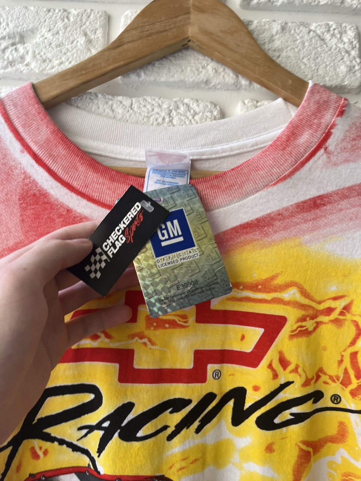 NASCAR Vintage Chevrolet Racing T-Shirt NASCAR Impala SS Licensed Size US XL / EU 56 / 4 - 3 Thumbnail