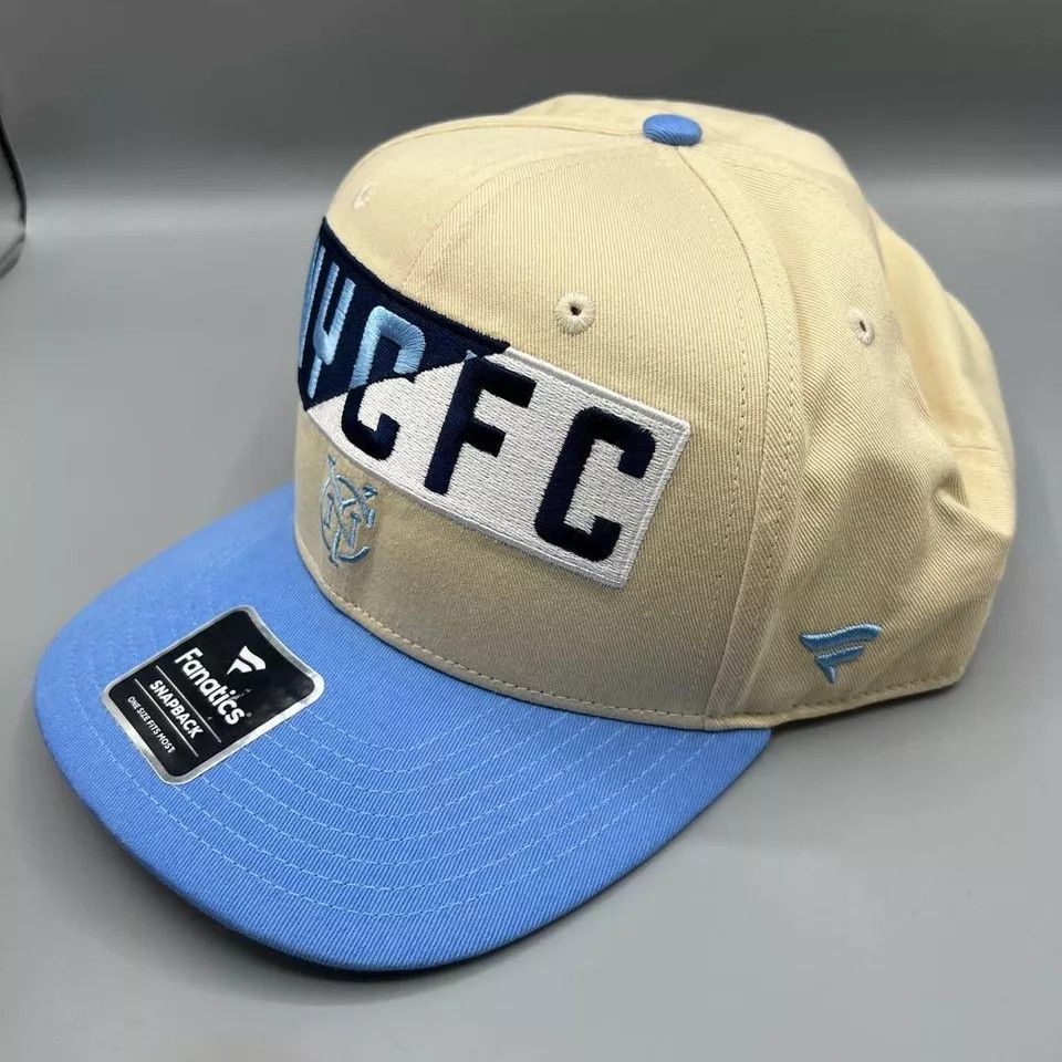 Other New York City FC Hat Men Beige Fanatics MLS Snap Back Cap Size ONE SIZE - 2 Thumbnail