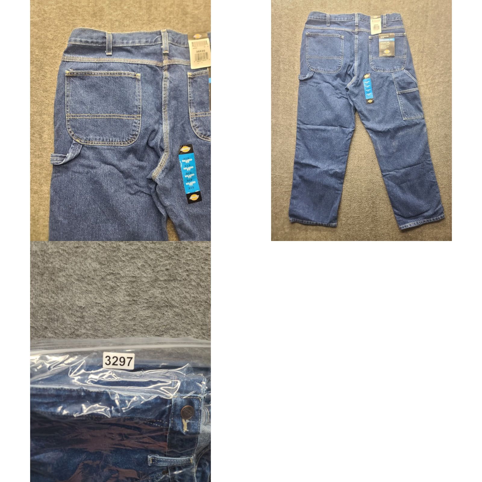 Dickies Dickies Carpenter Jeans Mens 38x30 Relaxed Fit Straight Leg Workwear Rugged Denim Blue 90s USA Mens Jeans Size US 38 / EU 54 - 9 Thumbnail