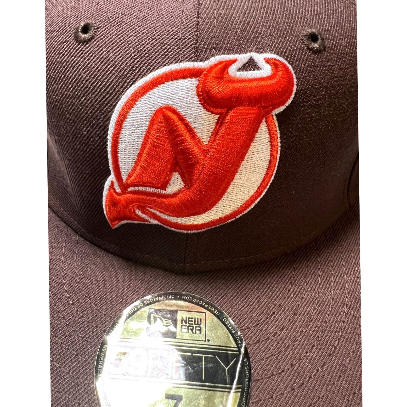 New Era New Era New Jersey Devils NHL Fitted Hat Size 7 Brown Orange 59FIFTY Cap Size US M / EU 48-50 / 2 - 2 Thumbnail