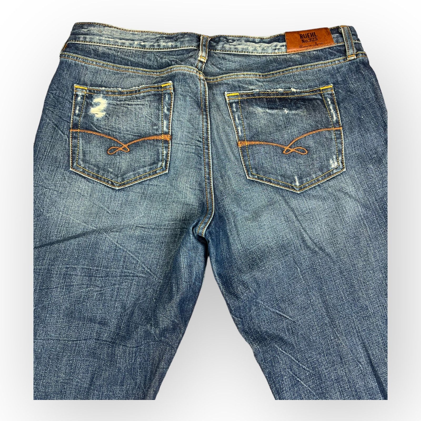 Ruehl No. 925 Ruehl No. 925 | Vintage Distressed Splatter Bootcut Jeans Size 30" / US 8 / IT 44 - 7 Thumbnail