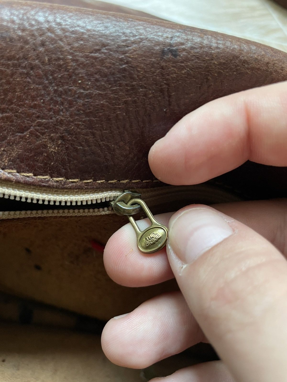 Vintage Archive Vintage Italy The Bridge Brown Leather Shoulder Bag Size ONE SIZE - 15 Thumbnail
