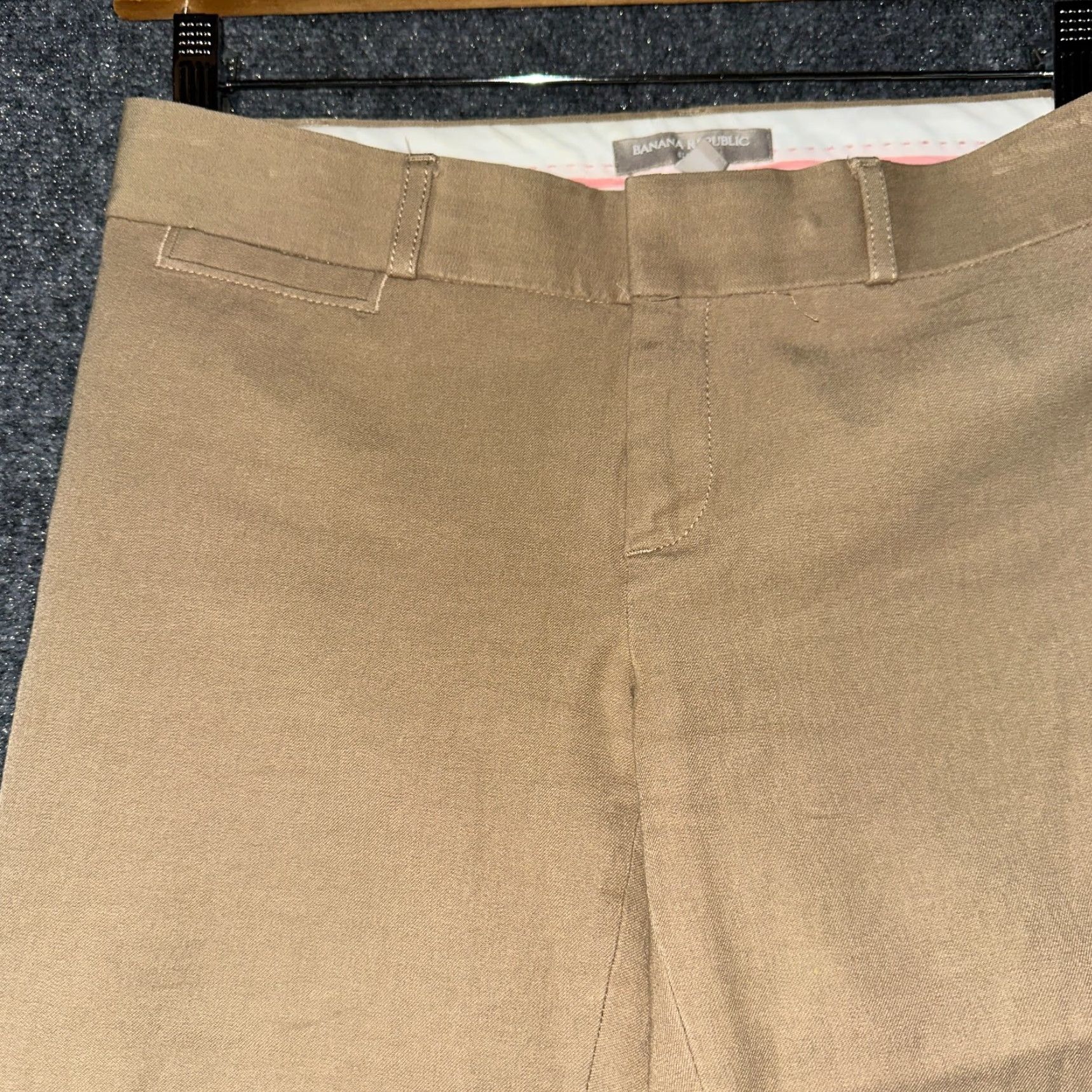 Banana Republic Banana Republic Sloan Pants Womens 2 Tan Cotton Stretch Pockets Zip Fly Vintage No Size 26" / US 2 / IT 38 - 4 Thumbnail