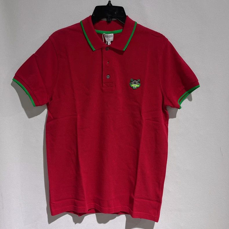 Kenzo Kenzo Red Short Sleeve Polo Shirt - dmc Size US S / EU 44-46 / 1 - 1 Thumbnail