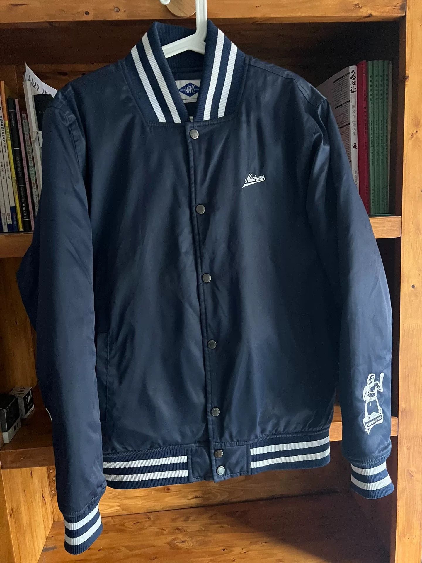 Madness Madness 14AW Indigo Dyed Baseball Jacket Size US L / EU 52-54 / 3 - 2 Thumbnail