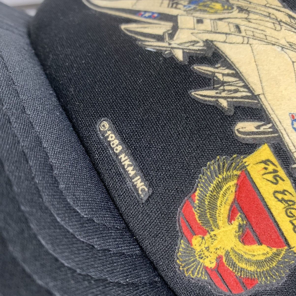 Other Vintage F-15 Eagle 1988 Trucker Hat Cap Black One Size Men’s Size ONE SIZE - 7 Thumbnail