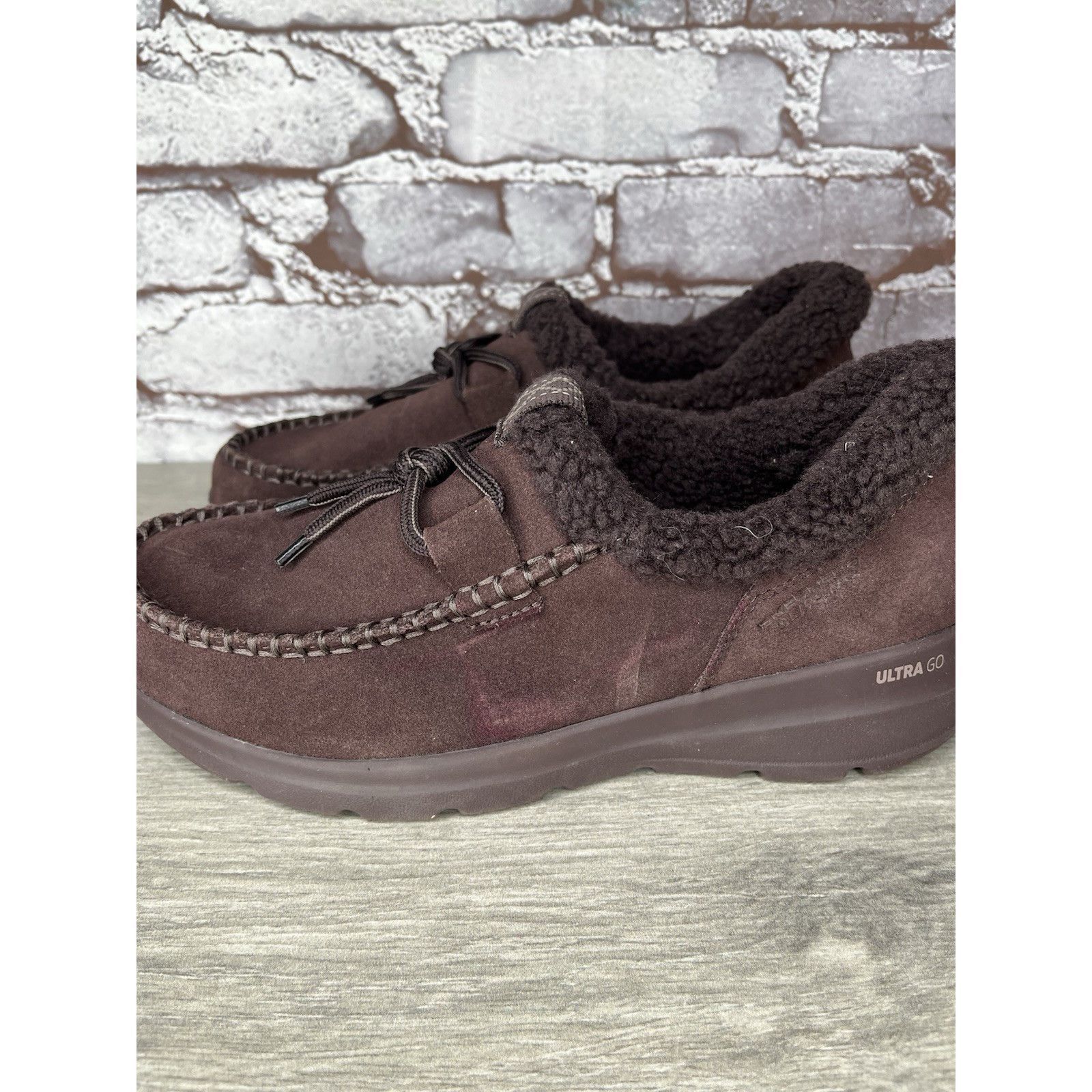 SKECHERS Skechers Glacial Ultra Millie Brown Suede Slip On Comfort Sh Size US 7.5 / IT 37.5 - 22 Thumbnail