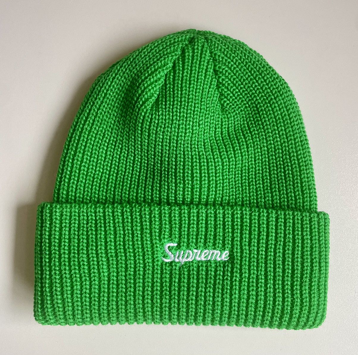 Supreme Supreme Tag Beanie FW25 Olive Green | Grailed