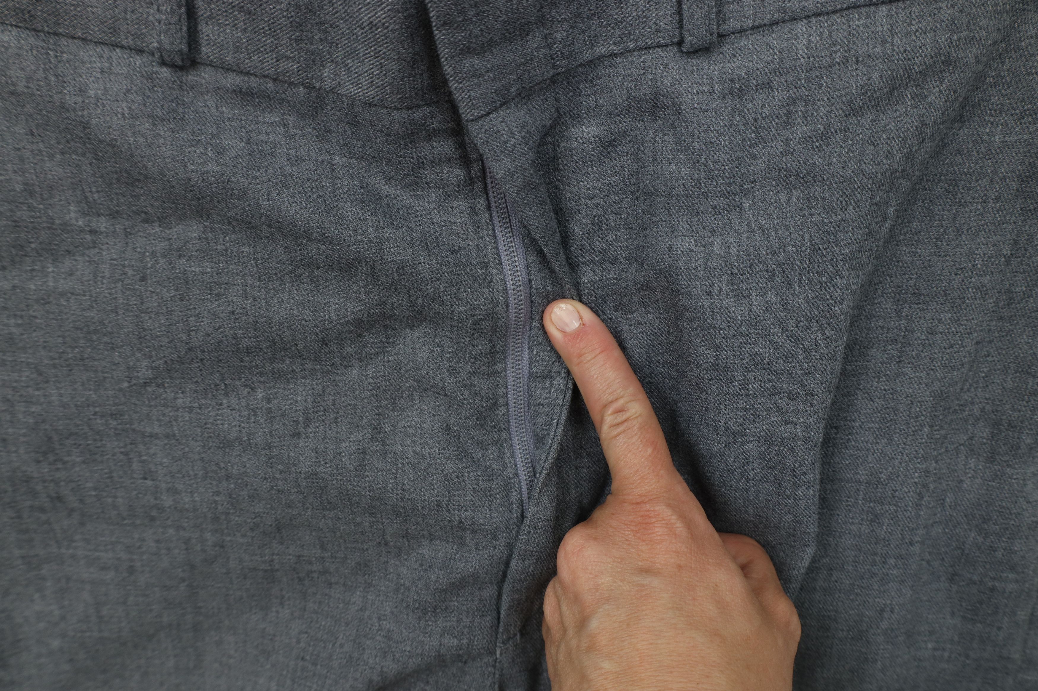 Vintage Vintage 70s Streetwear Chambray Wide Leg Chino Pants Gray Size US 34 / EU 50 - 6 Thumbnail