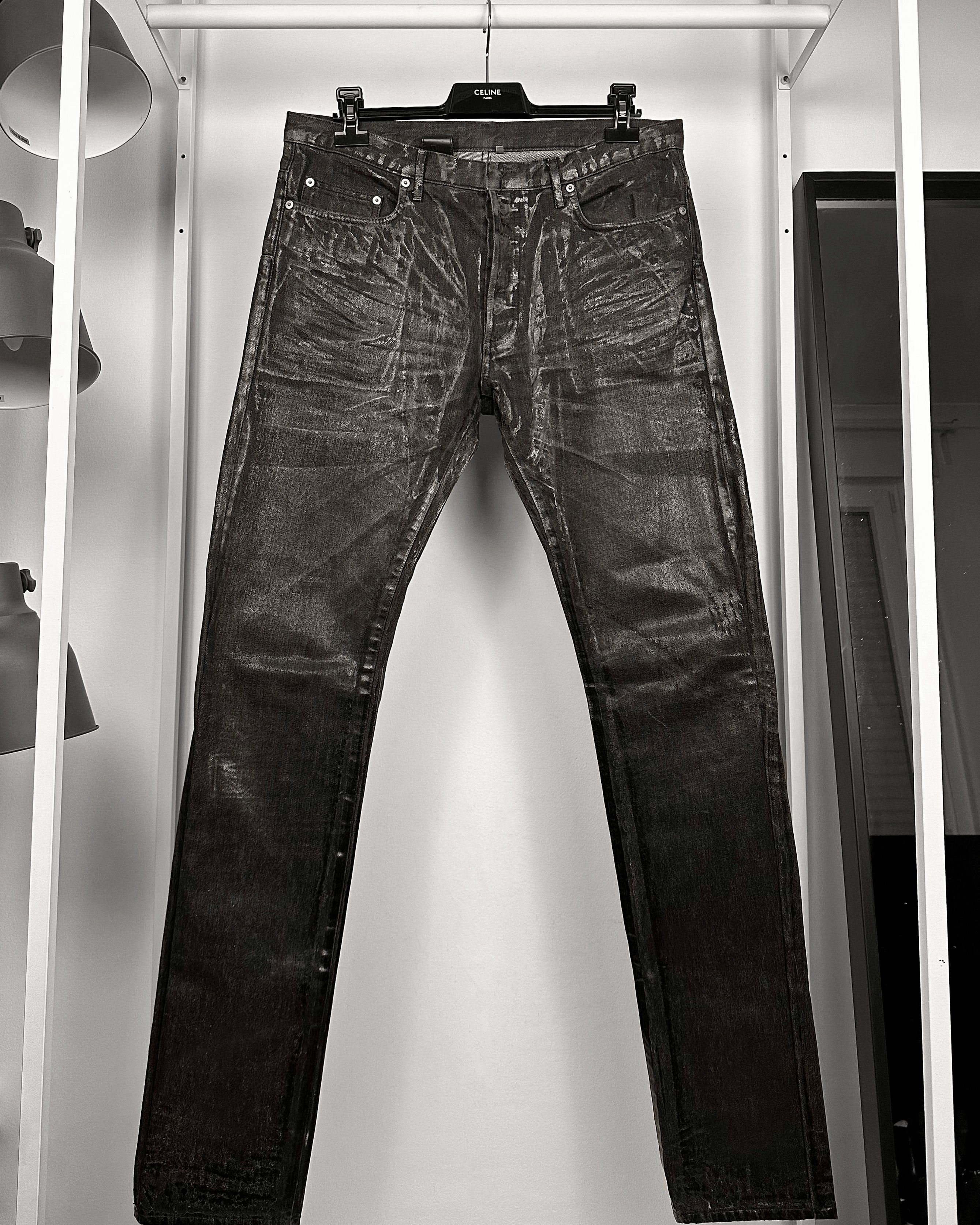 Dior Dior AW07 Luster Reissue Waxed Jeans | Grailed