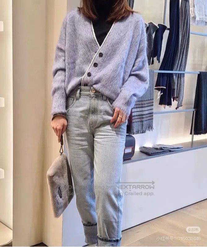 Brunello Cucinelli Brunello Cucinelli Mohair Cardigan Jacket Size M / US 6-8 / IT 42-44 - 2 Thumbnail
